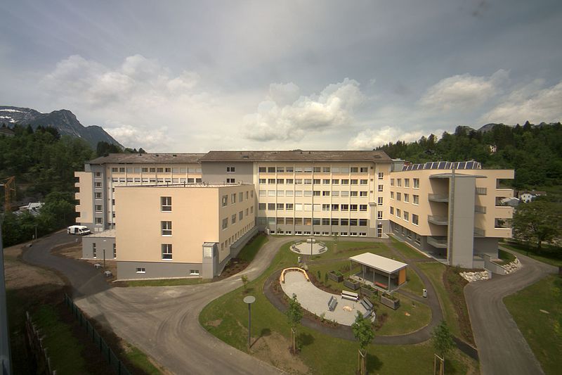 Livebild Webcam 1 Baustelle Neubau 'Sonderkrankenanstalt Rehabilitationszentrum der PVA', 8990 Bad Aussee (5 Minuteninterval)